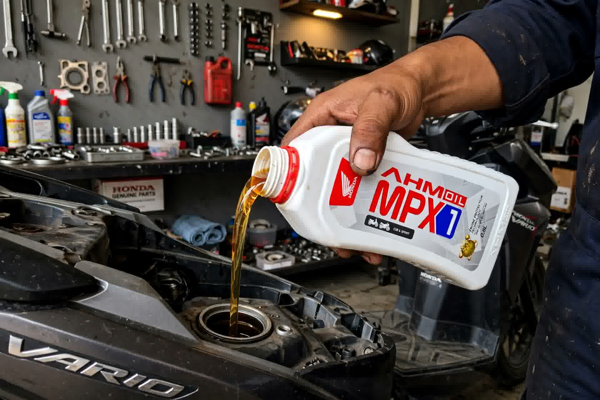 Ganti oli motor matik